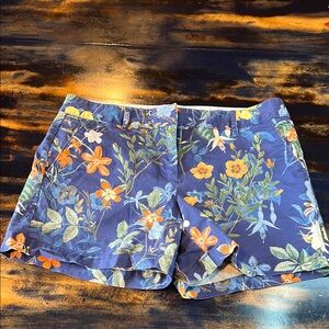 Lands’ End Floral Blue Women's Shorts